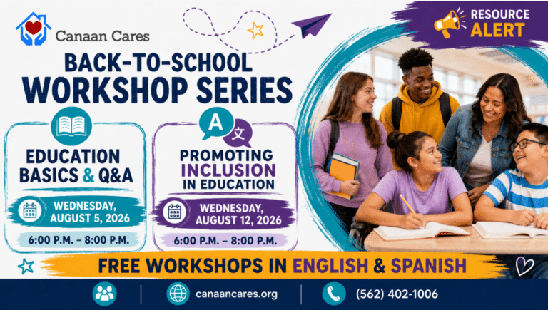Canaan Cares | Back-to-School Workshop Series
